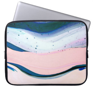 acrylverf, abstract. Sluiting van het schilderij Laptop Sleeve