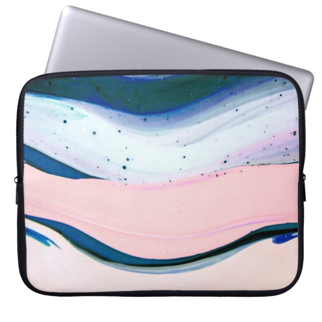 acrylverf, abstract. Sluiting van het schilderij Laptop Sleeve (Voorkant)