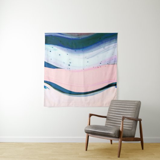 acrylverf, abstract. Sluiting van het schilderij Wandkleed (In situ)