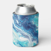 Acrylverf, abstracte kleurtonen blikjeskoeler (Blikje Voorkant)