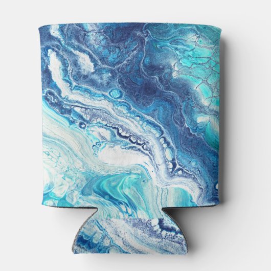 Acrylverf, abstracte kleurtonen blikjeskoeler (Achterkant)