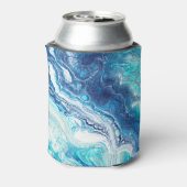 Acrylverf, abstracte kleurtonen blikjeskoeler (Blikje Achterkant)