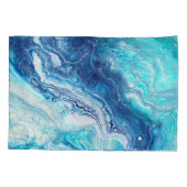 Acrylverf, abstracte kleurtonen kussensloop (Achterkant)