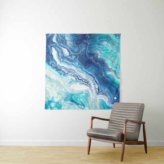 Acrylverf, abstracte kleurtonen wandkleed (In situ)