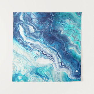 Acrylverf, abstracte kleurtonen wandkleed