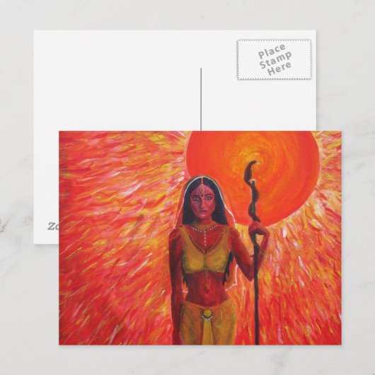 Acrylverf - Briefkaart (Voorkant / Achterkant)