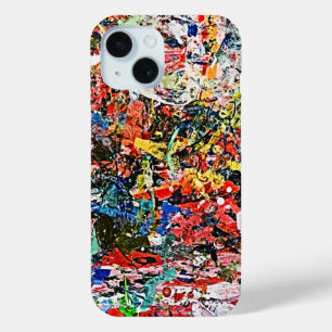 Acrylverf - Levendige Abstracte kunst iPhone 15 Case