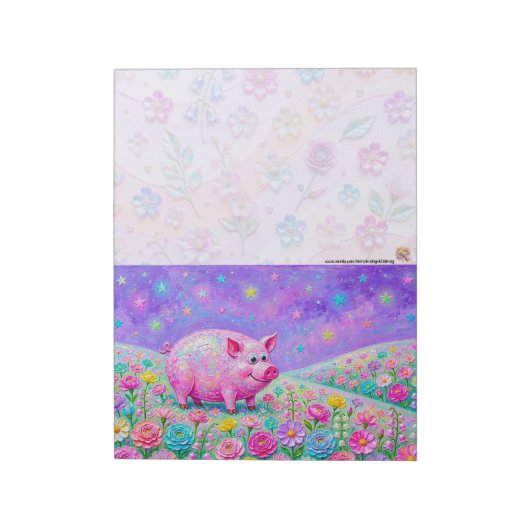 Acrylverf Pig Art Notitieblok (Linkerzijde)