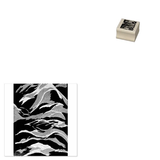 Acrylverf Rubberstempel (Gestempeld)