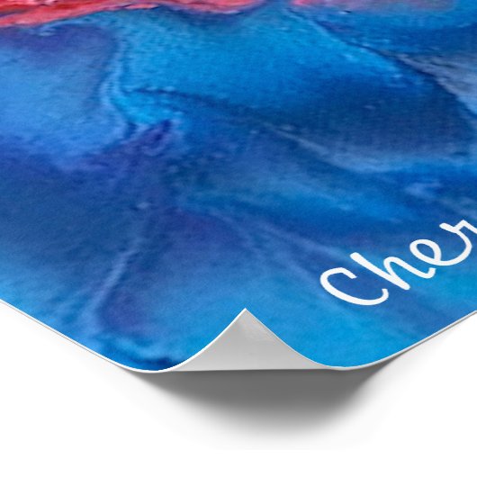 Acrylverf voor lava-ontwerp CherysArt Poster (Hoek)