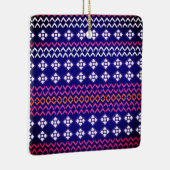 Acrylversiering met een stijlvol FOLK-ontwerp Keramisch Ornament (Rechts)