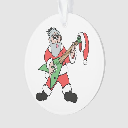 Acrylversiering met kerstman! ornament (voorkant)