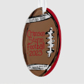 Acrylversiering op maat van Football Ornament (voorkant)