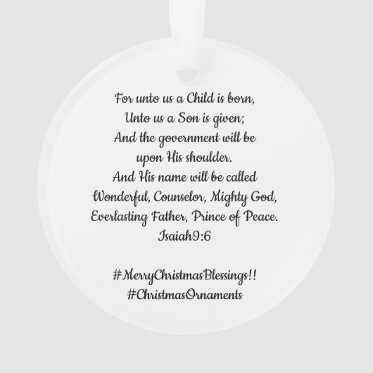 Acrylversiering Ornament (achterkant)