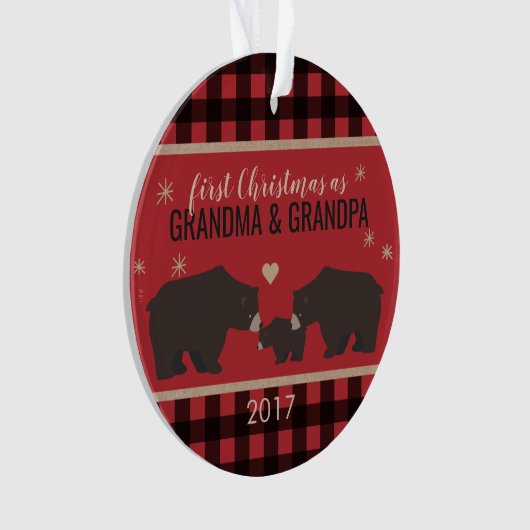 Acrylversiering van gepersonaliseerde gespeelde Gr Ornament (voorkant)