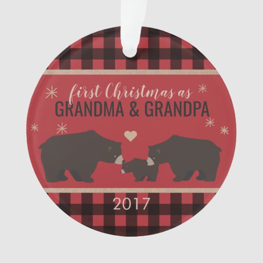 Acrylversiering van gepersonaliseerde gespeelde Gr Ornament (voorkant)