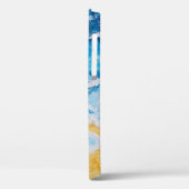 Acrylvezel en zgn. strandschilderwerk op trekstand Case-Mate iPhone case (Achterkant / Links)