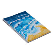 Acrylvezel en zgn. strandschilderwerk op trekstand notitieboek (Rechterzijde)