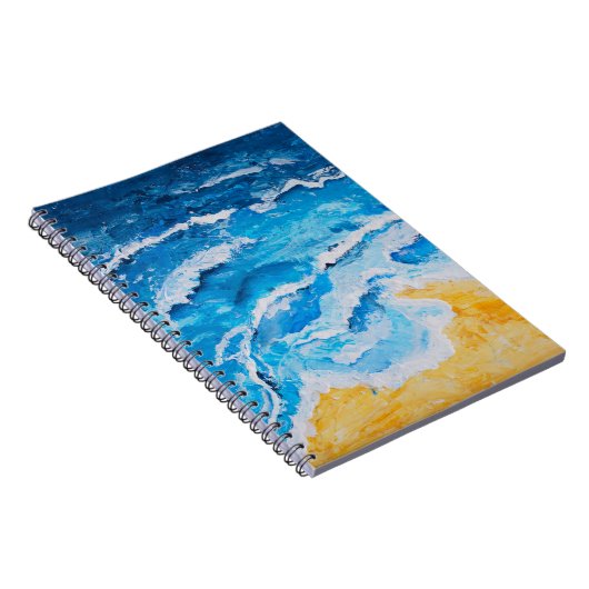 Acrylvezel en zgn. strandschilderwerk op trekstand notitieboek (Rechterzijde)