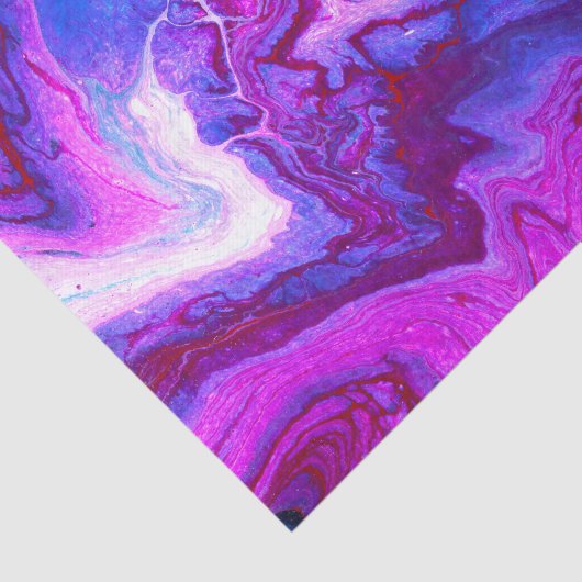 Acrylvezel Paarse marmer Design Tissuepapier (Detail)