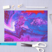 Acrylvezel Paarse marmer Design Tissuepapier (Craft)