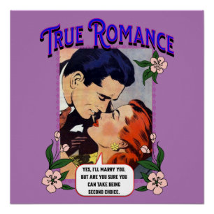Acrylwand - echte Romance - Comic Pop Art Perfect Poster