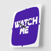 Acrylwandklok 10.75" : KIJK ME Vierkante Klok (Hoek)