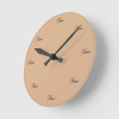 Acrylwandklok "De tijd is nu" Ronde Klok (Hoek)