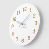 Acrylwandklok - Goud Grote Klok (Hoek)