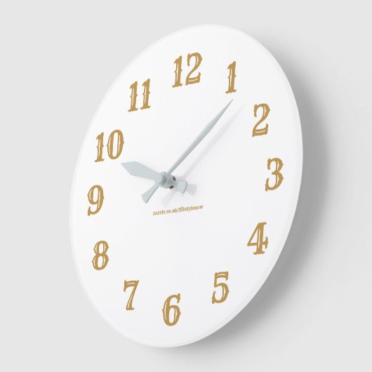 Acrylwandklok - Goud Grote Klok (Hoek)