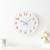 Acrylwandklok - Goud Grote Klok (Huis)