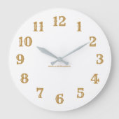 Acrylwandklok - Goud Grote Klok (Voorkant)