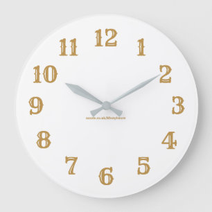 Acrylwandklok - Goud Grote Klok