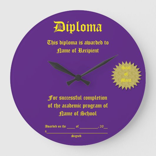 acrylwandklok grote klok (Voorkant)