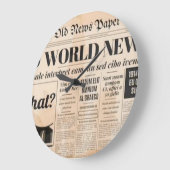 Acrylwandklok (krant) grote klok (Hoek)