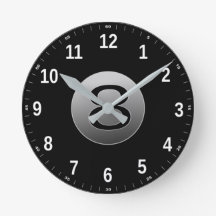 Acrylwandklok met acht bellen