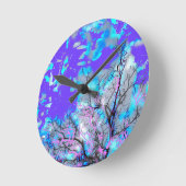 Acrylwandklok rond (medium)4 Moderne kunst Ronde Klok (Hoek)