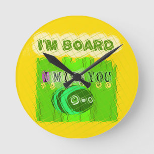 acrylwandklok ronde klok