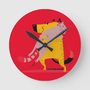 acrylwandklok ronde klok