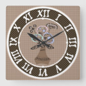 acrylwandklok vierkante klok (Voorkant)