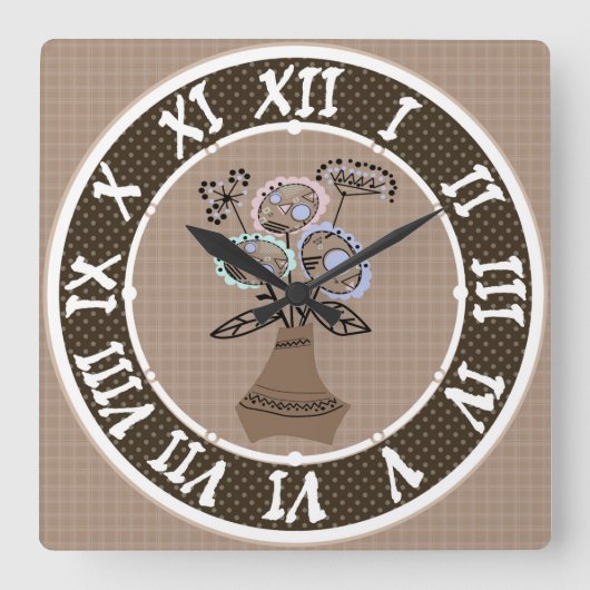 acrylwandklok vierkante klok (Voorkant)