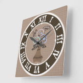 acrylwandklok vierkante klok (Hoek)