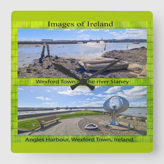 acrylwandklok vierkante klok (Voorkant)