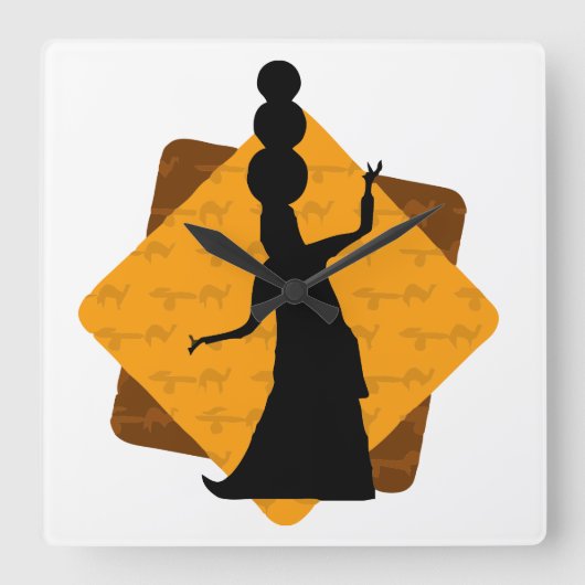 acrylwandklok vierkante klok (Voorkant)