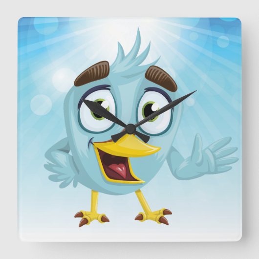 acrylwandklok vierkante klok (Voorkant)