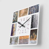 acrylwandklok,  vierkante klok (Hoek)