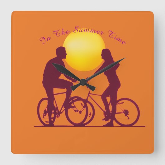 acrylwandklok vierkante klok (Voorkant)