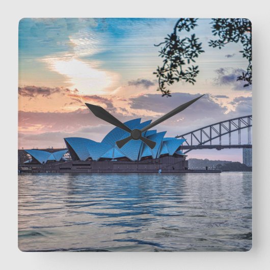 acrylwandklok vierkante klok (Voorkant)