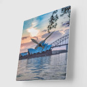 acrylwandklok vierkante klok (Hoek)