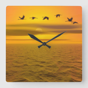 acrylwandklok vierkante klok